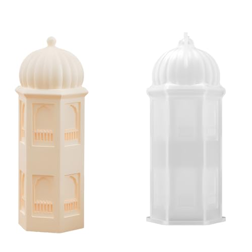 Pagoda Kerzenhandwerksform Silikonform Für Einzigartige Handgefertigte Handwerks Epoxidharz Desktop Dekoration DETAILDE DETADIGE BUSS PAGODEN PAGODEN CANKLE von Kfwfuaee