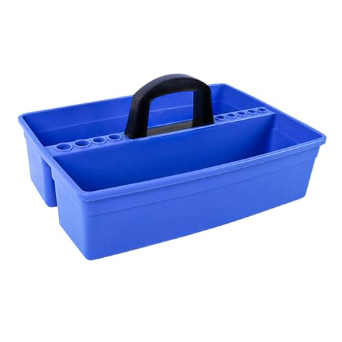 Reagenz-Flaschen-Organizer, Aufbewahrungsbox mit Griff, Chemie-Experimentier-Organizer mit 9-Loch-Rohrhalter, 43,5 x 27,5 x 12 cm von Kfwfuaee