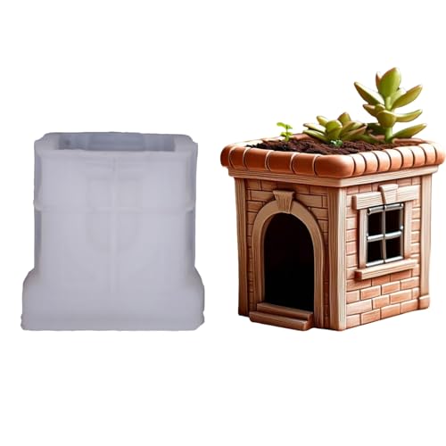Soft Silicon House Pflanzerform Mit Einfacher Freisetzung Für Handgefertigte Harzhandwerkstöpfe Und Kerzenbehälter Haus Geformte Betonpflanzgefäße Schimmelpilze Soft Silicon House Pflanzerform Mit Einfacher Freisetzung Für Handgefertigte Harzhandwerkstöpfe Und Kerzenbehälter Haus Geformte Betonpflanzgefäße Schimmelpilze von Kfwfuaee