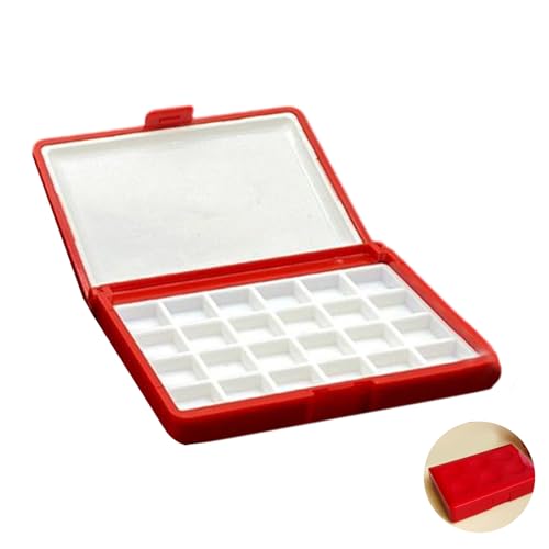 Tragbare Aquarell Lack Speicherbox Mischtablett 12 Well 24 Brunnen Für Aquarellöl Acryl Gouaches Malerei Künstler Speicher Tragbare Aquarell Lack Speicherbox Mischtablett 12 Well 24 Brunnen Für Aquarellöl Acryl Gouaches Malerei Künstler Speicher von Kfwfuaee