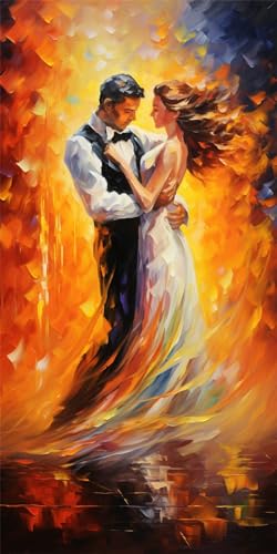 Diamond Painting Set für Erwachsene, DIY 5D Diamond Painting Ballett, Liebe Erwachsene Groß xxl, Diamant Malerei Strass Cross Stickerei Basteln, Diamant Painting Bilder für Home Dekor 60x120cm C268 von Kggyele