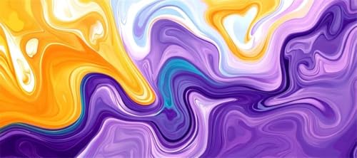 Malen Nach Zahlen Abstrakt Malen Nach Zahlen Erwachsene Fluss, 70 X 35 cm XXL Groß Acrylfarben Ölgemälde, DIY Malen Nach Zahlen Kinder Anfänger Paint by Numbers Set für Wand Dekor (Ohne Rahmen) -H200 von Kggyele