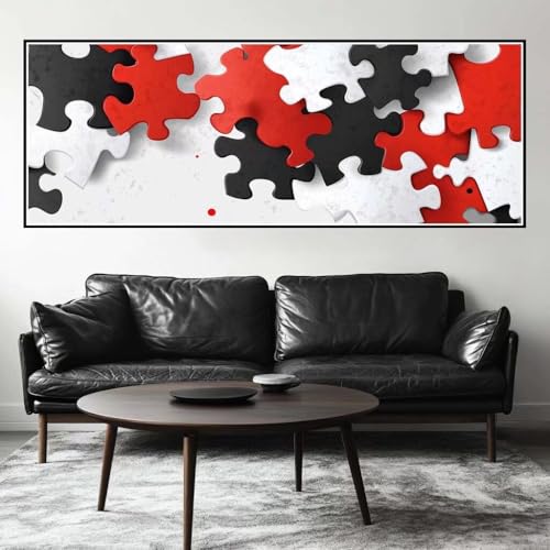 Malen Nach Zahlen Abstrakt Malen Nach Zahlen Erwachsene Geometrie, 15x45 cm XXL Groß Acrylfarben Ölgemälde, DIY Malen Nach Zahlen Kinder Anfänger Set Bastelset für Wand Dekor (Ohne Rahmen) -H329 von Kggyele
