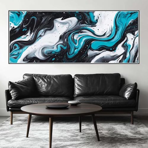 Malen Nach Zahlen Abstrakt Malen Nach Zahlen Erwachsene Kunst, 200 X 80 cm XXL Groß Acrylfarben Ölgemälde, DIY Malen Nach Zahlen Kinder Anfänger Paint by Numbers Set für Wand Dekor (Ohne Rahmen) -H345 von Kggyele