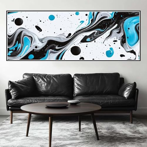Malen Nach Zahlen Abstrakt Malen Nach Zahlen Erwachsene Kunst, 85x255 cm XXL Groß Acrylfarben Ölgemälde, DIY Malen Nach Zahlen Kinder Anfänger Paint by Numbers Set für Wand Dekor (Ohne Rahmen) -H310 von Kggyele