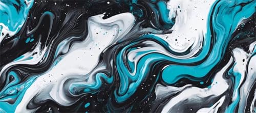 Malen Nach Zahlen Abstrakt Malen Nach Zahlen Erwachsene Kunst, 90 X 45 cm XXL Groß Acrylfarben Ölgemälde, DIY Malen Nach Zahlen Kinder Anfänger Paint by Numbers Set für Wand Dekor (Ohne Rahmen) -H345 von Kggyele