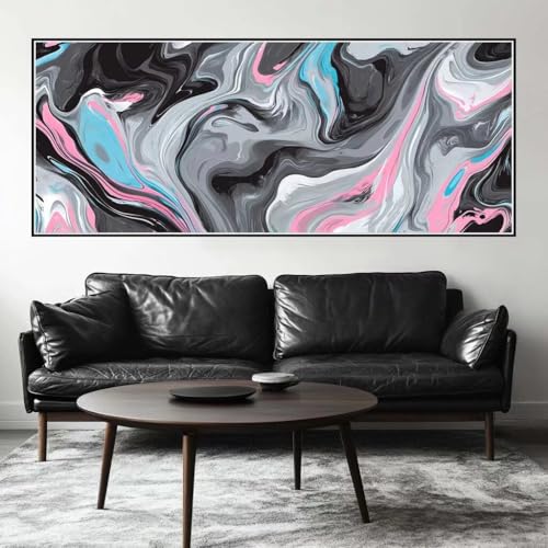 Malen Nach Zahlen Abstrakt Malen Nach Zahlen Erwachsene Marmor, 250 X 100 cm XXL Groß Acrylfarben Ölgemälde, DIY Malen Nach Zahlen Kinder Anfänger Set Bastelset für Wand Dekor (Ohne Rahmen) -H192 von Kggyele