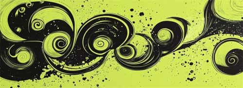 Malen Nach Zahlen Abstrakt Malen Nach Zahlen Erwachsene Retro, 25x75 cm XXL Groß Acrylfarben Ölgemälde, DIY Malen Nach Zahlen Kinder Anfänger Paint by Numbers Set für Wand Dekor (Ohne Rahmen) -H899 von Kggyele
