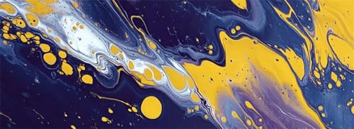 Malen Nach Zahlen Abstrakt Malen Nach Zahlen Erwachsene Vintage, 75x225 cm XXL Groß Acrylfarben Ölgemälde, DIY Malen Nach Zahlen Kinder Anfänger Set Bastelset für Wand Dekor (Ohne Rahmen) -H640 von Kggyele