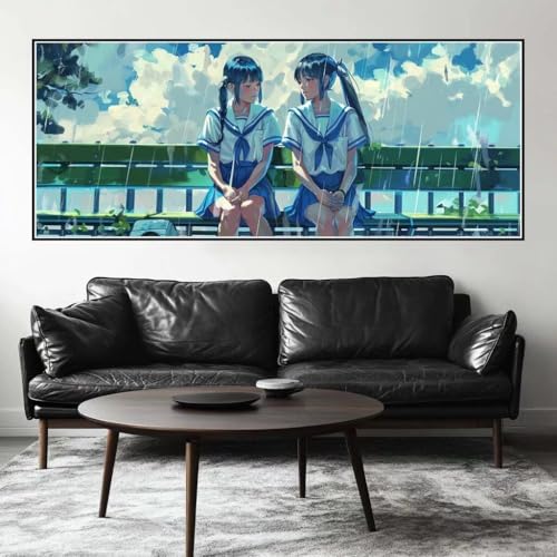Malen Nach Zahlen Anime Malen Nach Zahlen Erwachsene Cartoon, 250 X 100 cm XXL Groß Acrylfarben Ölgemälde, DIY Malen Nach Zahlen Kinder Anfänger Paint by Numbers Set für Wand Dekor (Ohne Rahmen) -H202 von Kggyele