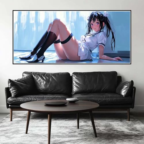 Malen Nach Zahlen Anime Malen Nach Zahlen Erwachsene Dienstmädchen, 170 X 85 cm XXL Groß Acrylfarben Ölgemälde, DIY Malen Nach Zahlen Kinder Anfänger Set Bastelset für Wand Dekor (Ohne Rahmen) -H360 von Kggyele