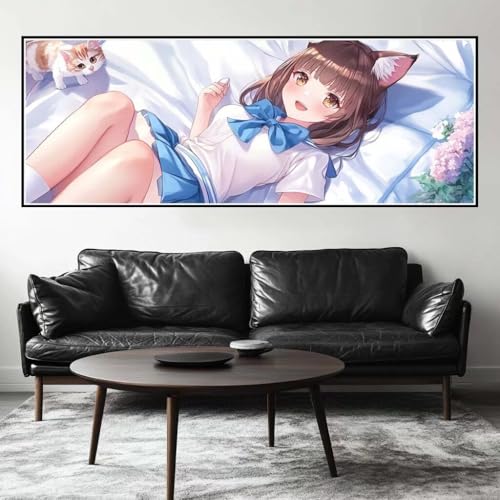Malen Nach Zahlen Anime Malen Nach Zahlen Erwachsene Prinzessin, 15x45 cm XXL Groß Acrylfarben Ölgemälde, DIY Malen Nach Zahlen Kinder Anfänger Paint by Numbers Set für Wand Dekor (Ohne Rahmen)-H232 von Kggyele
