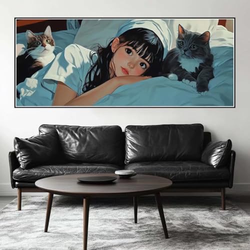 Malen Nach Zahlen Anime Malen Nach Zahlen Erwachsene Prinzessin, 200 X 80 cm XXL Groß Acrylfarben Ölgemälde, DIY Malen Nach Zahlen Kinder Anfänger Set Bastelset für Wand Dekor (Ohne Rahmen) -H805 von Kggyele