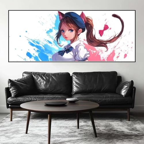 Malen Nach Zahlen Anime Malen Nach Zahlen Erwachsene Schönheit, 150 X 60 cm XXL Groß Acrylfarben Ölgemälde, DIY Malen Nach Zahlen Kinder Anfänger Paint by Numbers Set für Wand Dekor (Ohne Rahmen)-H428 von Kggyele