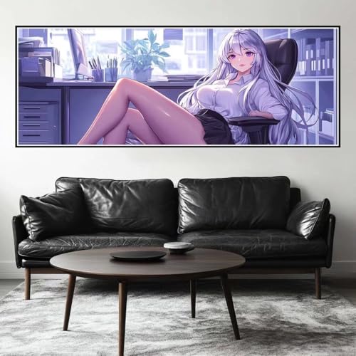 Malen Nach Zahlen Anime Malen Nach Zahlen Erwachsene Schönheit, 85x255 cm XXL Groß Acrylfarben Ölgemälde, DIY Malen Nach Zahlen Kinder Anfänger Paint by Numbers Set für Wand Dekor (Ohne Rahmen)-H333 von Kggyele