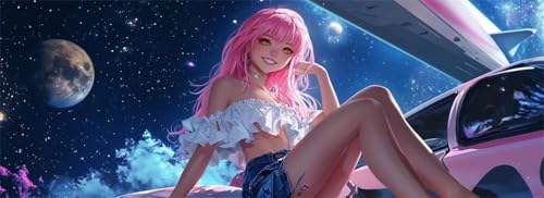 Malen Nach Zahlen Anime Malen Nach Zahlen Erwachsene Schönheit, 85x255 cm XXL Groß Acrylfarben Ölgemälde, DIY Malen Nach Zahlen Kinder Anfänger Paint by Numbers Set für Wand Dekor (Ohne Rahmen)-H844 von Kggyele