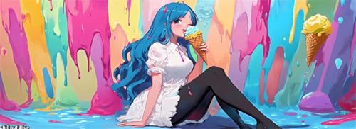 Malen Nach Zahlen Anime Malen Nach Zahlen Erwachsene Schönheit, 85x255 cm XXL Groß Acrylfarben Ölgemälde, DIY Malen Nach Zahlen Kinder Anfänger Paint by Numbers Set für Wand Dekor (Ohne Rahmen)-H857 von Kggyele