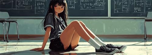 Malen Nach Zahlen Anime Malen Nach Zahlen Erwachsene Schönheit, 85x255 cm XXL Groß Acrylfarben Ölgemälde, DIY Malen Nach Zahlen Kinder Anfänger Paint by Numbers Set für Wand Dekor (Ohne Rahmen)-H930 von Kggyele