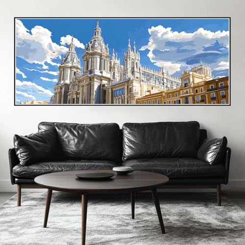 Malen Nach Zahlen Architektur Malen Nach Zahlen Erwachsene Landschaft, 100 X 40 cm XXL Groß Acrylfarben Ölgemälde, DIY Malen Nach Zahlen Kinder Anfänger Set Bastelset für Wand Dekor (Ohne Rahmen)-H261 Malen Nach Zahlen Architektur Malen Nach Zahlen Erwachsene Landschaft, 100 X 40 cm XXL Groß Acrylfarben Ölgemälde, DIY Malen Nach Zahlen Kinder Anfänger Set Bastelset für Wand Dekor (Ohne Rahmen)-H261 von Kggyele