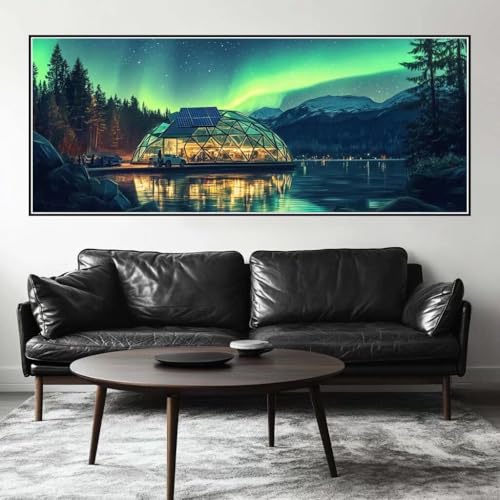 Malen Nach Zahlen Aurora Malen Nach Zahlen Erwachsene Wald, 200 X 80 cm XXL Groß Acrylfarben Ölgemälde, DIY Malen Nach Zahlen Kinder Anfänger Paint by Numbers Set für Wand Dekor (Ohne Rahmen) -H879 von Kggyele