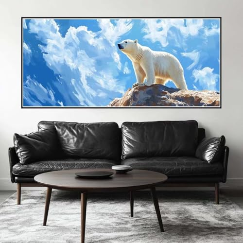 Malen Nach Zahlen Bär Malen Nach Zahlen Erwachsene Eisbär, 70 X 35 cm XXL Groß Acrylfarben Ölgemälde, DIY Malen Nach Zahlen Kinder Anfänger Paint by Numbers Adult Set für Wand Dekor (Ohne Rahmen)-H526 Malen Nach Zahlen Bär Malen Nach Zahlen Erwachsene Eisbär, 70 X 35 cm XXL Groß Acrylfarben Ölgemälde, DIY Malen Nach Zahlen Kinder Anfänger Paint by Numbers Adult Set für Wand Dekor (Ohne Rahmen)-H526 von Kggyele