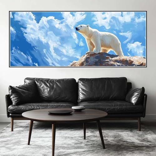 Malen Nach Zahlen Bär Malen Nach Zahlen Erwachsene Eisbär, 75 X 30 cm XXL Groß Acrylfarben Ölgemälde, DIY Malen Nach Zahlen Kinder Anfänger Paint by Numbers Adult Set für Wand Dekor (Ohne Rahmen)-H526 Malen Nach Zahlen Bär Malen Nach Zahlen Erwachsene Eisbär, 75 X 30 cm XXL Groß Acrylfarben Ölgemälde, DIY Malen Nach Zahlen Kinder Anfänger Paint by Numbers Adult Set für Wand Dekor (Ohne Rahmen)-H526 von Kggyele