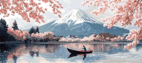 Malen Nach Zahlen Berg Fuji Malen Nach Zahlen Erwachsene Kirschblüte, 170 X 85 cm XXL Groß Acrylfarben Ölgemälde, DIY Malen Nach Zahlen Kinder Anfänger Set Bastelset für Wand Dekor (Ohne Rahmen) -H403 Malen Nach Zahlen Berg Fuji Malen Nach Zahlen Erwachsene Kirschblüte, 170 X 85 cm XXL Groß Acrylfarben Ölgemälde, DIY Malen Nach Zahlen Kinder Anfänger Set Bastelset für Wand Dekor (Ohne Rahmen) -H403 von Kggyele