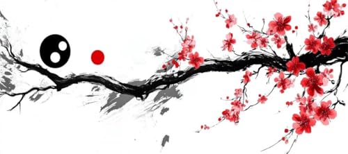 Malen Nach Zahlen Blume Malen Nach Zahlen Erwachsene Baum, 190 X 95 cm XXL Groß Acrylfarben Ölgemälde, DIY Malen Nach Zahlen Kinder Anfänger Paint by Numbers Set für Wand Dekor (Ohne Rahmen) -H369 von Kggyele