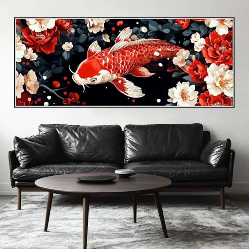 Malen Nach Zahlen Blume Malen Nach Zahlen Erwachsene Koi, 225 X 90 cm XXL Groß Acrylfarben Ölgemälde, DIY Malen Nach Zahlen Kinder Anfänger Paint by Numbers Adult Set für Wand Dekor (Ohne Rahmen)-H334 Malen Nach Zahlen Blume Malen Nach Zahlen Erwachsene Koi, 225 X 90 cm XXL Groß Acrylfarben Ölgemälde, DIY Malen Nach Zahlen Kinder Anfänger Paint by Numbers Adult Set für Wand Dekor (Ohne Rahmen)-H334 von Kggyele