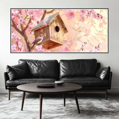 Malen Nach Zahlen Blume Malen Nach Zahlen Erwachsene Vogelhaus, 170 X 85 cm XXL Groß Acrylfarben Ölgemälde, DIY Malen Nach Zahlen Kinder Anfänger Paint by Numbers Set für Wand Dekor (Ohne Rahmen)-H467 Malen Nach Zahlen Blume Malen Nach Zahlen Erwachsene Vogelhaus, 170 X 85 cm XXL Groß Acrylfarben Ölgemälde, DIY Malen Nach Zahlen Kinder Anfänger Paint by Numbers Set für Wand Dekor (Ohne Rahmen)-H467 von Kggyele