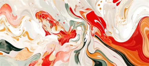 Malen Nach Zahlen Bunt Malen Nach Zahlen Erwachsene Abstrakt, 150 X 75 cm XXL Groß Acrylfarben Ölgemälde, DIY Malen Nach Zahlen Kinder Anfänger Paint by Numbers Set für Wand Dekor (Ohne Rahmen) -H245 von Kggyele