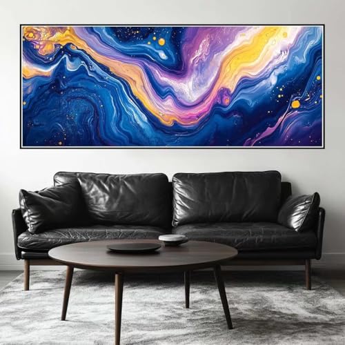 Malen Nach Zahlen Bunt Malen Nach Zahlen Erwachsene Abstrakt, 225 X 90 cm XXL Groß Acrylfarben Ölgemälde, DIY Malen Nach Zahlen Kinder Anfänger Paint by Numbers Set für Wand Dekor (Ohne Rahmen) -H277 von Kggyele