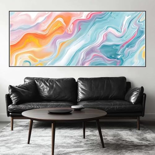 Malen Nach Zahlen Bunt Malen Nach Zahlen Erwachsene Linie, 250 X 100 cm XXL Groß Acrylfarben Ölgemälde, DIY Malen Nach Zahlen Kinder Anfänger Paint by Numbers Set für Wand Dekor (Ohne Rahmen) -H315 von Kggyele