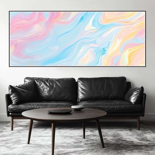 Malen Nach Zahlen Bunt Malen Nach Zahlen Erwachsene Linien, 75 X 30 cm XXL Groß Acrylfarben Ölgemälde, DIY Malen Nach Zahlen Kinder Anfänger Paint by Numbers Set für Wand Dekor (Ohne Rahmen) -H405 von Kggyele