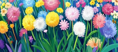 Malen Nach Zahlen Bunt Malen Nach Zahlen Erwachsene Löwenzahn, 170 X 85 cm XXL Groß Acrylfarben Ölgemälde, DIY Malen Nach Zahlen Kinder Anfänger Paint by Numbers Set für Wand Dekor (Ohne Rahmen) -H279 Malen Nach Zahlen Bunt Malen Nach Zahlen Erwachsene Löwenzahn, 170 X 85 cm XXL Groß Acrylfarben Ölgemälde, DIY Malen Nach Zahlen Kinder Anfänger Paint by Numbers Set für Wand Dekor (Ohne Rahmen) -H279 von Kggyele