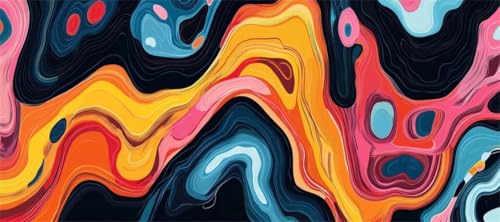 Malen Nach Zahlen Bunt Malen Nach Zahlen Erwachsene Vintage, 170 X 85 cm XXL Groß Acrylfarben Ölgemälde, DIY Malen Nach Zahlen Kinder Anfänger Paint by Numbers Set für Wand Dekor (Ohne Rahmen) -H250 von Kggyele