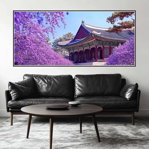 Malen Nach Zahlen China Malen Nach Zahlen Erwachsene Gebäude, 150 X 75 cm XXL Groß Acrylfarben Ölgemälde, DIY Malen Nach Zahlen Kinder Anfänger Paint by Numbers Set für Wand Dekor (Ohne Rahmen) -H451 von Kggyele