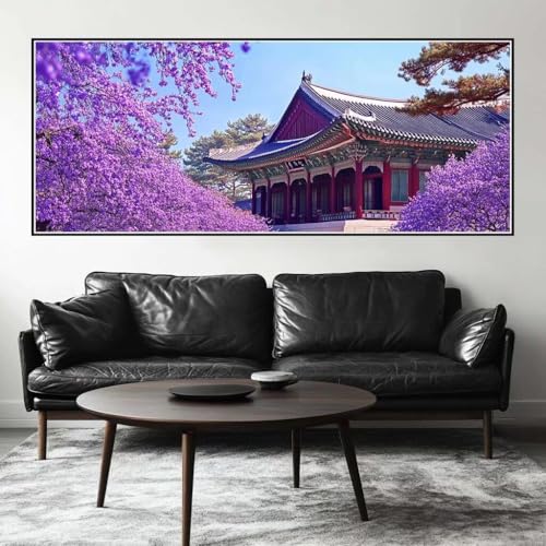 Malen Nach Zahlen China Malen Nach Zahlen Erwachsene Gebäude, 75 X 30 cm XXL Groß Acrylfarben Ölgemälde, DIY Malen Nach Zahlen Kinder Anfänger Paint by Numbers Set für Wand Dekor (Ohne Rahmen) -H451 von Kggyele