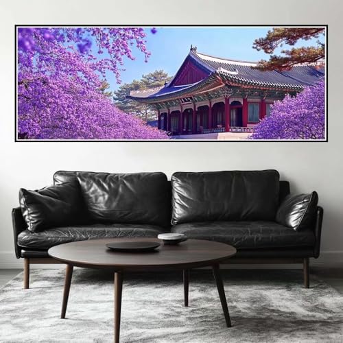 Malen Nach Zahlen China Malen Nach Zahlen Erwachsene Gebäude, 75x225 cm XXL Groß Acrylfarben Ölgemälde, DIY Malen Nach Zahlen Kinder Anfänger Paint by Numbers Set für Wand Dekor (Ohne Rahmen) -H451 von Kggyele