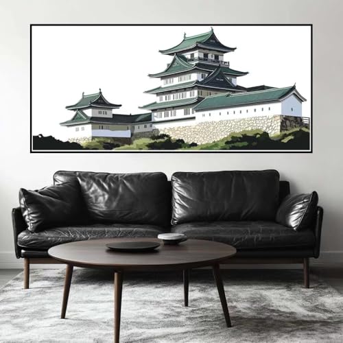 Malen Nach Zahlen China Malen Nach Zahlen Erwachsene Gebäude, 90 X 45 cm XXL Groß Acrylfarben Ölgemälde, DIY Malen Nach Zahlen Kinder Anfänger Paint by Numbers Set für Wand Dekor (Ohne Rahmen) -H692 von Kggyele