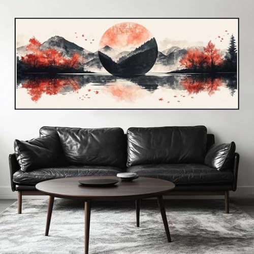 Malen Nach Zahlen China Malen Nach Zahlen Erwachsene Japan, 250 X 100 cm XXL Groß Acrylfarben Ölgemälde, DIY Malen Nach Zahlen Kinder Anfänger Paint by Numbers Set für Wand Dekor (Ohne Rahmen) -H191 von Kggyele