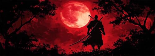 Malen Nach Zahlen China Malen Nach Zahlen Erwachsene Samurai, 85x255 cm XXL Groß Acrylfarben Ölgemälde, DIY Malen Nach Zahlen Kinder Anfänger Paint by Numbers Set für Wand Dekor (Ohne Rahmen) -H777 von Kggyele