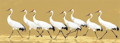 Malen Nach Zahlen China Malen Nach Zahlen Erwachsene Vogel, 85x255 cm XXL Groß Acrylfarben Ölgemälde, DIY Malen Nach Zahlen Kinder Anfänger Paint by Numbers Set für Wand Dekor (Ohne Rahmen) -H785 von Kggyele