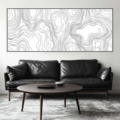 Malen Nach Zahlen Einfach Malen Nach Zahlen Erwachsene Topografisch, 75 X 30 cm XXL Groß Acrylfarben Ölgemälde, DIY Malen Nach Zahlen Kinder Anfänger Set Bastelset für Wand Dekor (Ohne Rahmen) -H411 von Kggyele