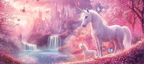 Malen Nach Zahlen Einhorn Malen Nach Zahlen Erwachsene Schloss, 130 X 65 cm XXL Groß Acrylfarben Ölgemälde, DIY Malen Nach Zahlen Kinder Anfänger Paint by Numbers Set für Wand Dekor (Ohne Rahmen)-H286 Malen Nach Zahlen Einhorn Malen Nach Zahlen Erwachsene Schloss, 130 X 65 cm XXL Groß Acrylfarben Ölgemälde, DIY Malen Nach Zahlen Kinder Anfänger Paint by Numbers Set für Wand Dekor (Ohne Rahmen)-H286 von Kggyele