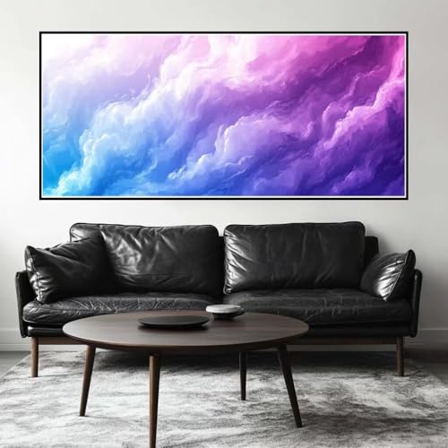 Malen Nach Zahlen Fantasie Malen Nach Zahlen Erwachsene Wolke, 70 X 35 cm XXL Groß Acrylfarben Ölgemälde, DIY Malen Nach Zahlen Kinder Anfänger Paint by Numbers Set für Wand Dekor (Ohne Rahmen) -H481 von Kggyele