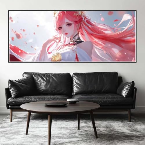 Malen Nach Zahlen Fee Malen Nach Zahlen Erwachsene Göttin, 125 X 50 cm XXL Groß Acrylfarben Ölgemälde, DIY Malen Nach Zahlen Kinder Anfänger Paint by Numbers Set für Wand Dekor (Ohne Rahmen) -H989 von Kggyele