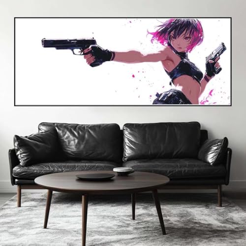 Malen Nach Zahlen Frau Malen Nach Zahlen Erwachsene Beliebt, 225 X 90 cm XXL Groß Acrylfarben Ölgemälde, DIY Malen Nach Zahlen Kinder Anfänger Paint by Numbers Set für Wand Dekor (Ohne Rahmen) -H374 von Kggyele