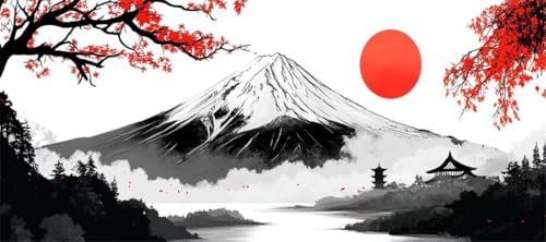 Malen Nach Zahlen Fuji Malen Nach Zahlen Erwachsene Japan, 50 X 25 cm XXL Groß Acrylfarben Ölgemälde, DIY Malen Nach Zahlen Kinder Anfänger Paint by Numbers Adult Set für Wand Dekor (Ohne Rahmen)-H217 Malen Nach Zahlen Fuji Malen Nach Zahlen Erwachsene Japan, 50 X 25 cm XXL Groß Acrylfarben Ölgemälde, DIY Malen Nach Zahlen Kinder Anfänger Paint by Numbers Adult Set für Wand Dekor (Ohne Rahmen)-H217 von Kggyele