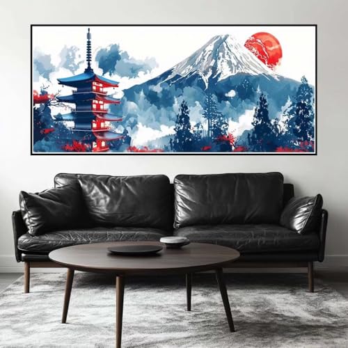 Malen Nach Zahlen Fuji Malen Nach Zahlen Erwachsene Landschaft, 130 X 65 cm XXL Groß Acrylfarben Ölgemälde, DIY Malen Nach Zahlen Kinder Anfänger Paint by Numbers Set für Wand Dekor (Ohne Rahmen)-H586 Malen Nach Zahlen Fuji Malen Nach Zahlen Erwachsene Landschaft, 130 X 65 cm XXL Groß Acrylfarben Ölgemälde, DIY Malen Nach Zahlen Kinder Anfänger Paint by Numbers Set für Wand Dekor (Ohne Rahmen)-H586 von Kggyele